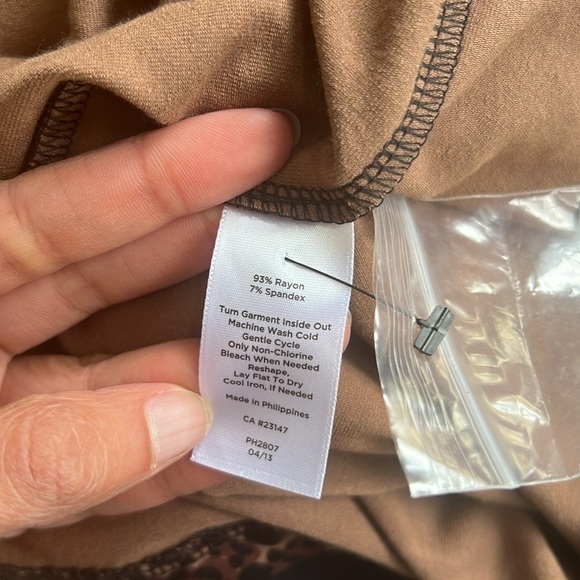 NWT Talbots Cheetah long sleeved dress - Picture 7 of 7